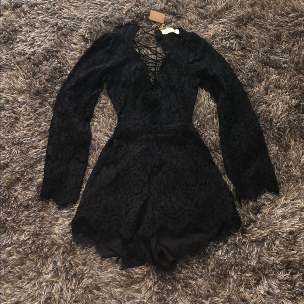 Black lace romper from The Indigo Child
